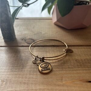 Alex & Ani gold Green Bay Packers football bracelet
